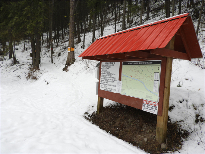 The Trail Head for the Red Trail on Fritz Road