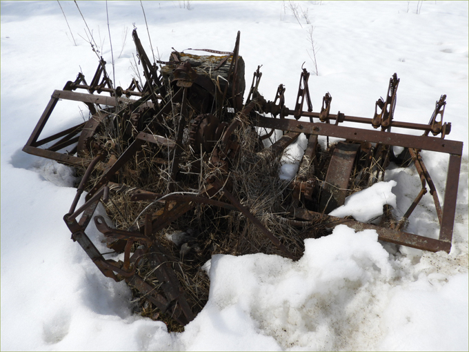 Old farm equipment, McCarren Creek Road