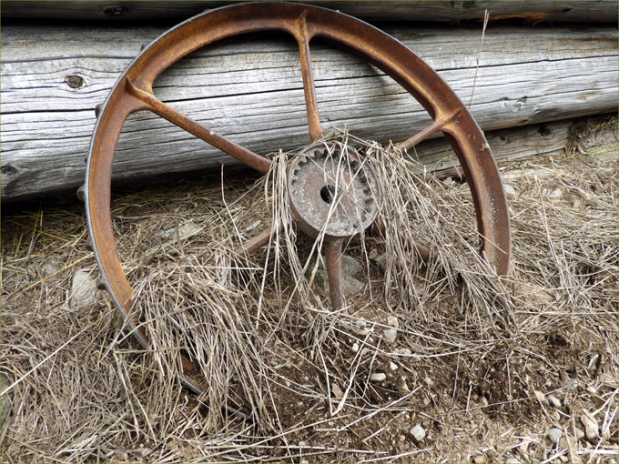 Old wheel, Boundary Valley